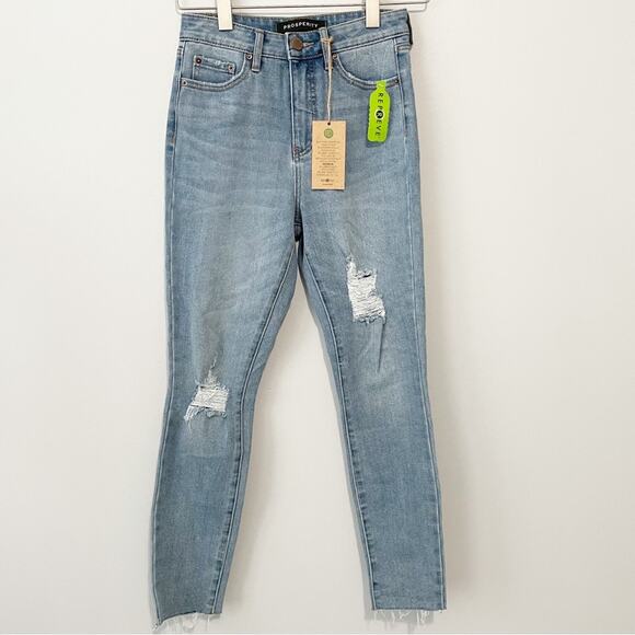 Prosperity Reprive jeans high rise blue denim jeans size 26 NWT stitchfix new - Picture 1 of 10